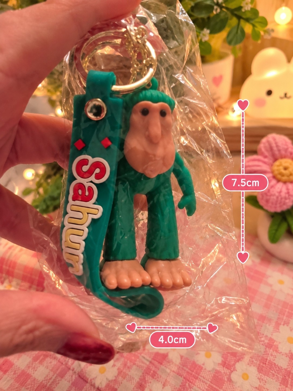 Monkey Keychain Accessory